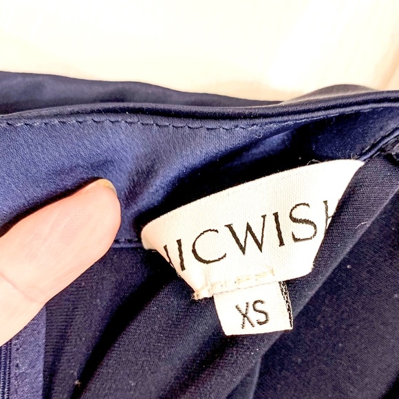 Chicwish Navy Blue Midi Dress